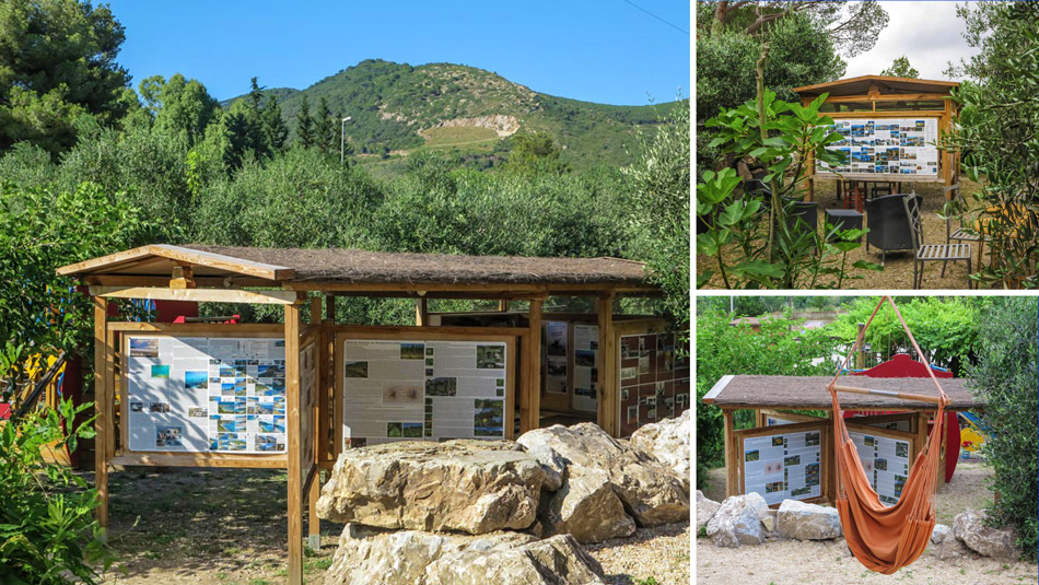 Restaurant and Market. Camping Orti di Mare, Lacona - Elba Island, Italy