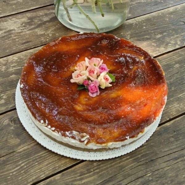 Cheesecake alle rose